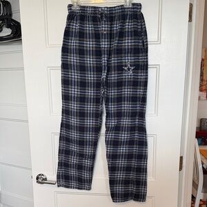 Men's Dallas Cowboys Plaid Lounge Pants - Navy and White